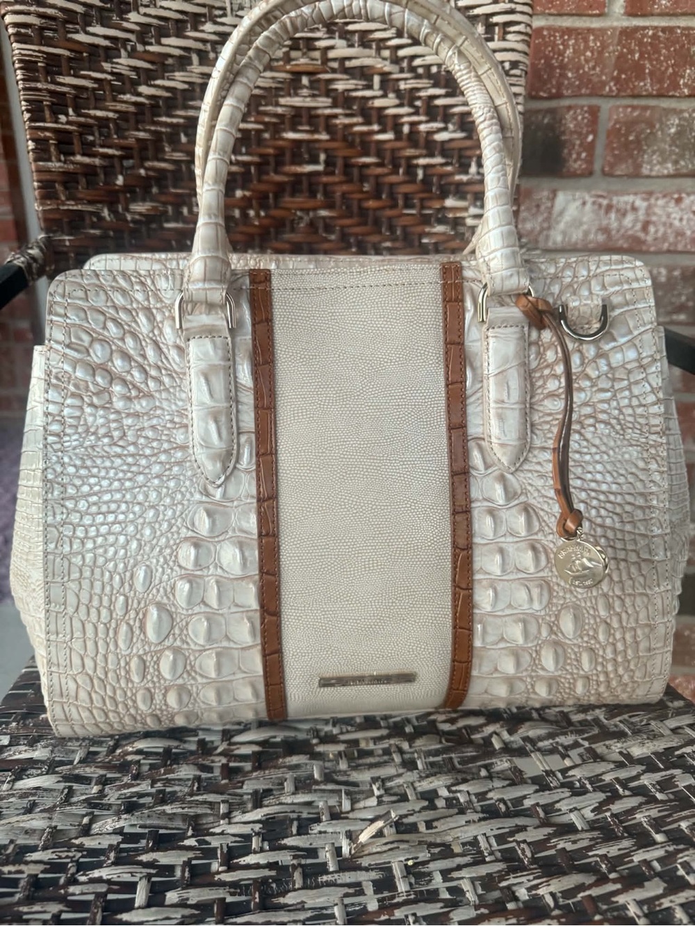Brahmin Finley Ivory Helm